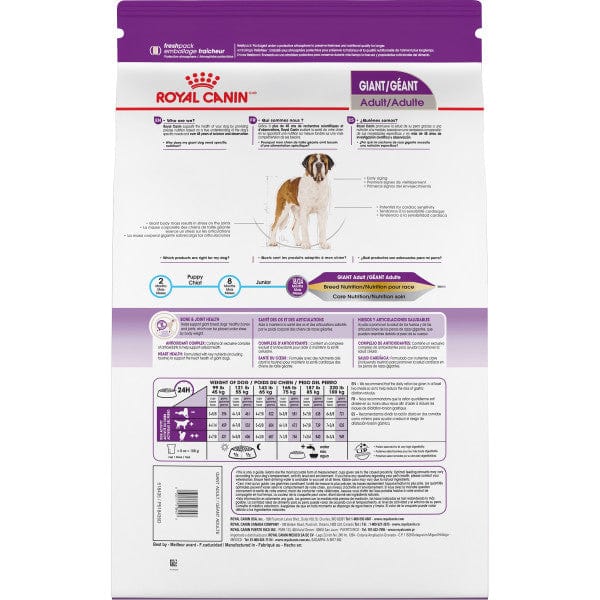 Royal Canin Premium Dry Dog Food for Giant Adult Canines, 30lb Bag