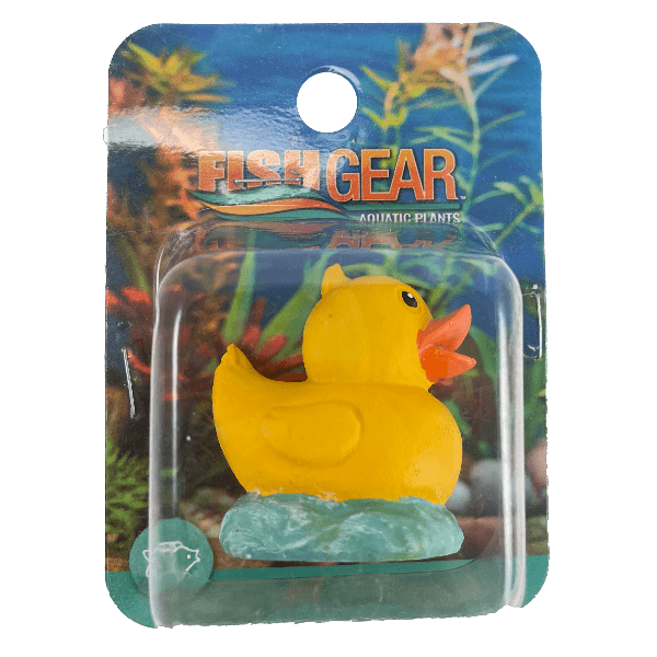 Aquarium Decorative Fish Gear Rubber Ducky Ornament for Betta Fish Tanks