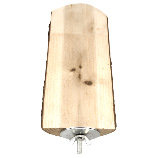 Natural Pine Moss Hollow Wood Perch for Small Animals' Exercise