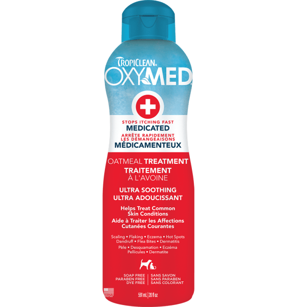 Tropiclean OxyMed Medicated Oatmeal Treatment for Pets - A Powerful Skin Care Solution