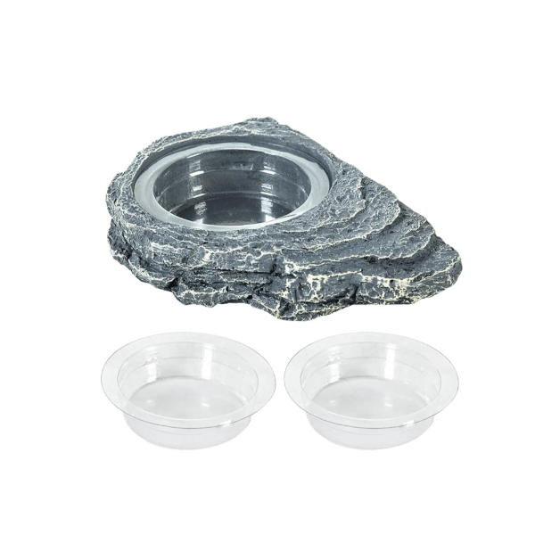 Reptizoo Powerful Magnetic Ledge Feeder for Small Reptiles and Amphibians