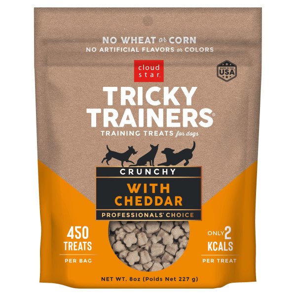 Cloud Star Cheddar Crunchy Tricky Trainers Dog Treats for All Life-Stages