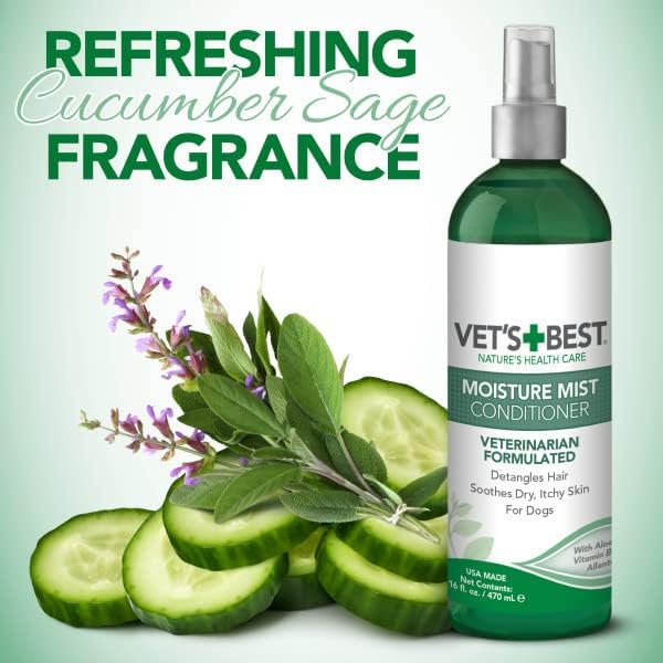 Vet's Best Dog Moisture Mist Leave - in Conditioner for Dry Skin