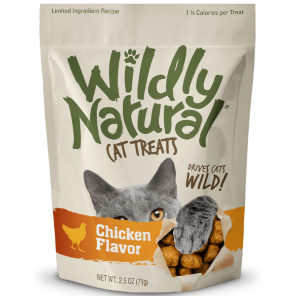 All - Natural, Chicken - Flavored Cat Treats with a Wildly Appealing Taste