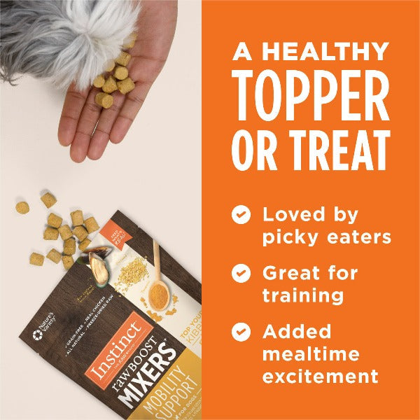 Instinct 5.5oz Raw Boost Mixers Dog Food Topper for Mobility Support
