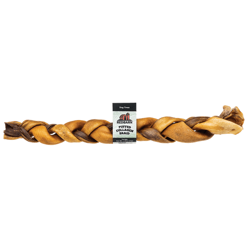 RedBarn Beef Collagen Puffed Braid Dog Chew Treat
