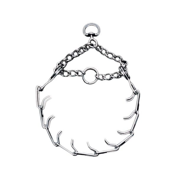 Heavy - Duty Chrome - Plated Titan Prong Training Collar for Dogs
