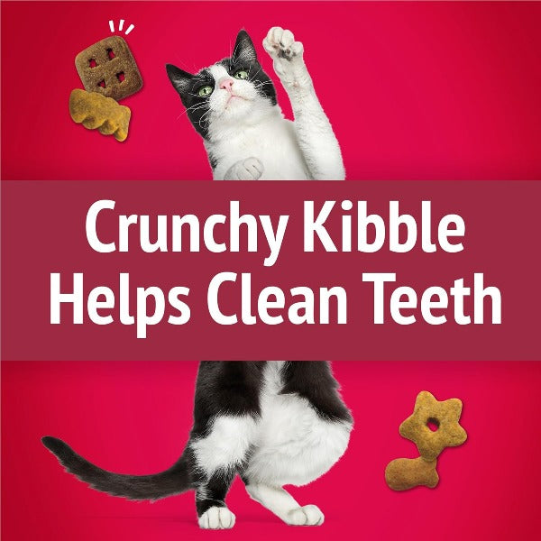 Friskies Party Mix Cat Treats - Mixed Grill Crunch with Real Chicken, Beef, and Salmon Flavors