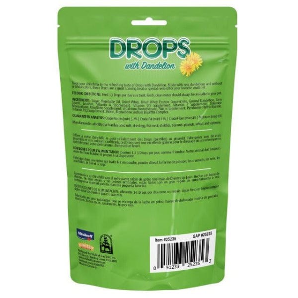 Vitakraft Premium Dandelion-Flavored Yogurt Drops Chinchilla Treats - A Nutritious Snack for Your Furry Friend