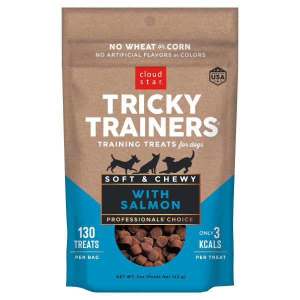 Cloud Star Salmon-Flavored Soft and Chewy Dog Training Treats - Tricky Trainers