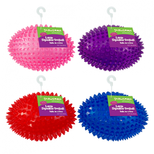 Gnawsome Interactive Squeaking Football Toy for Medium and Large Dogs