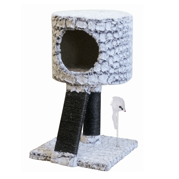 M-PETS Premium Snake API Cat House and Scratcher for Feline Comfort and Entertainment