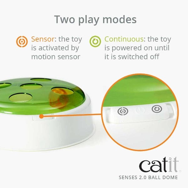 Catit Senses 2.0 Interactive Motion - Activated Ball Dome Cat Toy