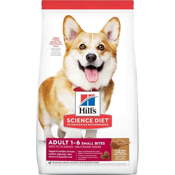 Hill's Science Diet Adult Dry Dog Food - Small Bites Lamb Meal and Brown Rice Recipe, 15.5 lb Package