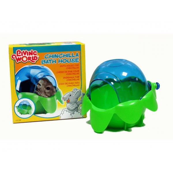 Living World Durable Chinchilla Bath House with Sphere Bottom