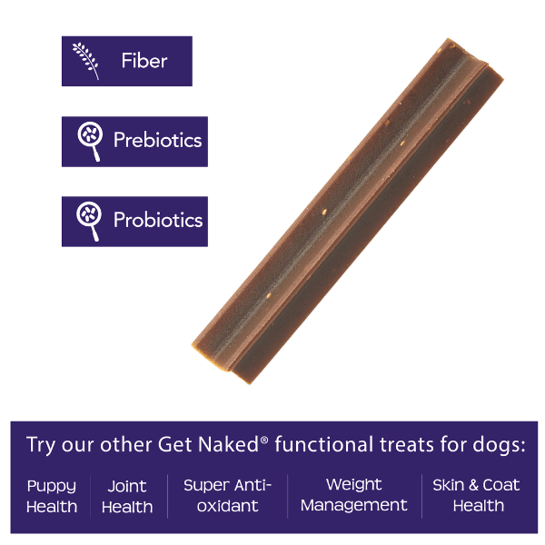 Get Naked Brand Dog Dental Chew Sticks for Digestive Health Maintenance