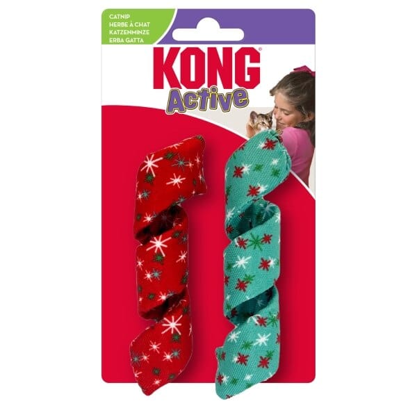 KONG Brand Holiday Season Cat Active Curlz Interactive Cat Toy Set (2-Pack)