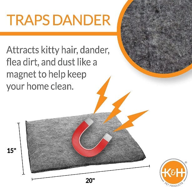K&H Amazing Thermostatic Heated Cat Bed - Kitty Pad for Comfortable Rest