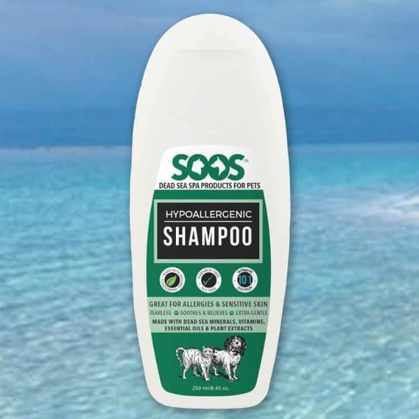 Soos Pets Premium Natural Hypoallergenic Shampoo for Allergic and Sensitive Pets