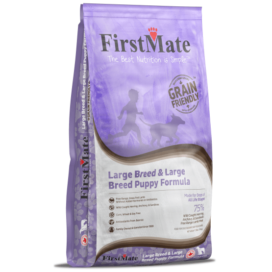 FirstMate Grain - Friendly Dry Dog Food for Large Breeds and Puppies, 11.4kg