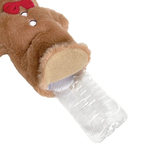 FouFit Festive Holiday Snowman Cuddle Plush Dog Cruncher Toys