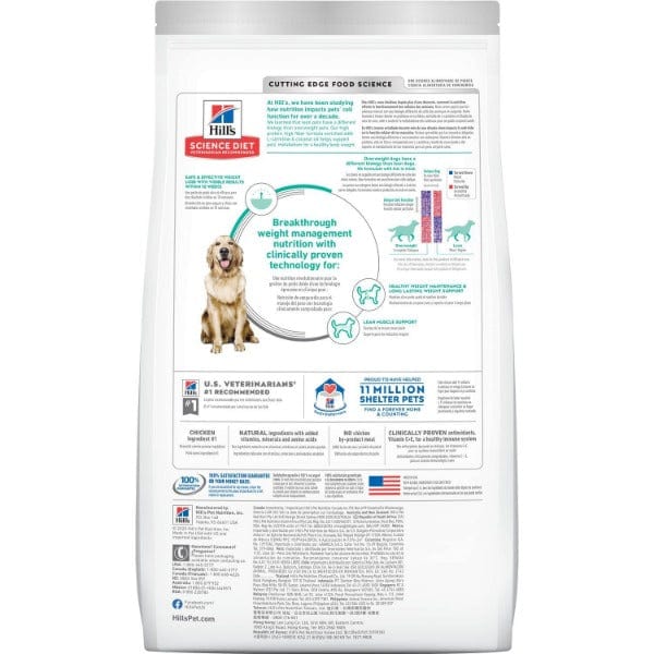 Hill's Science Diet Adult Chicken Recipe Dry Dog Food for Perfect Weight