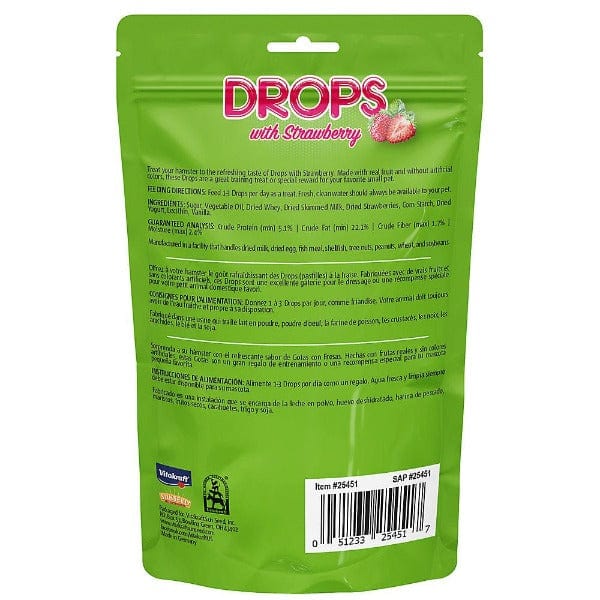 Vitakraft Hamster Treats: Strawberry Drops with Real Fruit