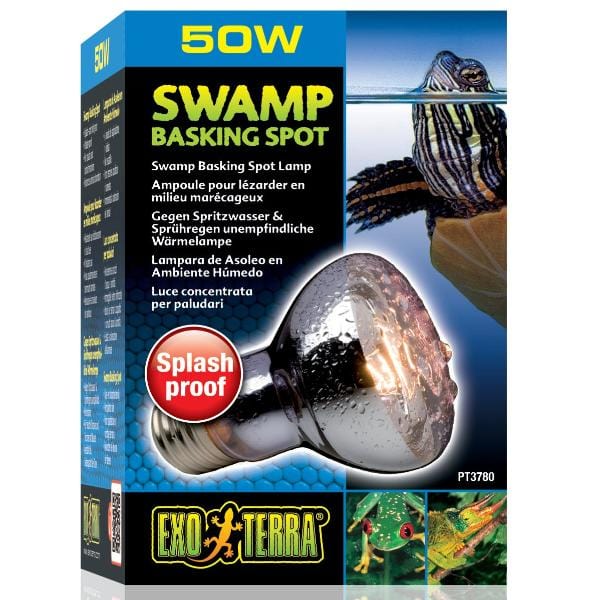 Exo Terra Splash-Resistant Swamp Basking Spot Light Bulb for Humid Terrariums