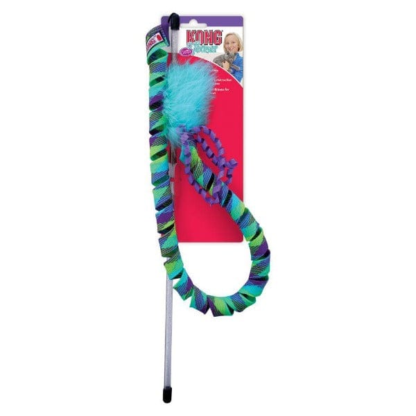 KONG Glittery Curlz Teaser Wand Cat Toy for Endless Play