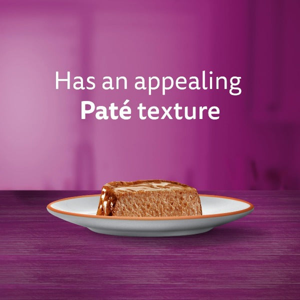 Whiskas Single - Serve Perfect Portions Wet Cat Food with Beef Pâté Flavor