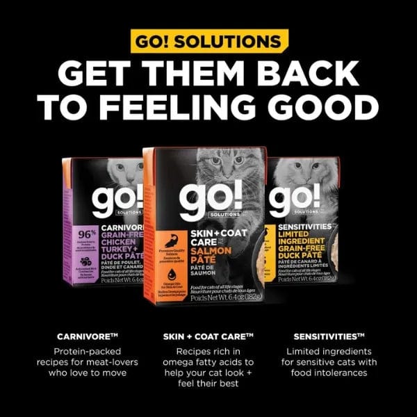 Go! Solutions Premium Salmon Pate Wet Cat Food for Skin and Coat Care