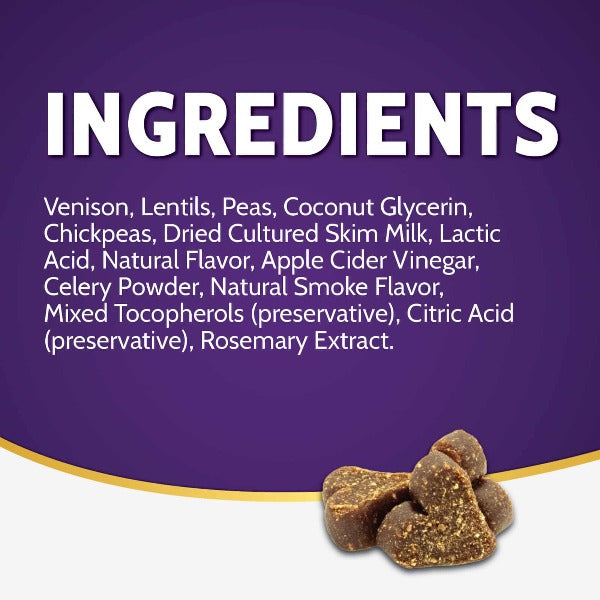Zignature High - Quality Soft and Moist Venison - Based Formula Dog Treats for Canine Companions