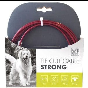 M-PETS Heavy-Duty Dog Tie-Out Cable for Dogs Up to 22.7 kg