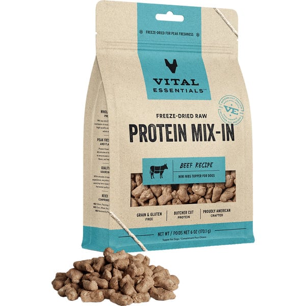 Vital Essentials Freeze - Dried Raw Beef Protein Mix - In Dog Food Topper