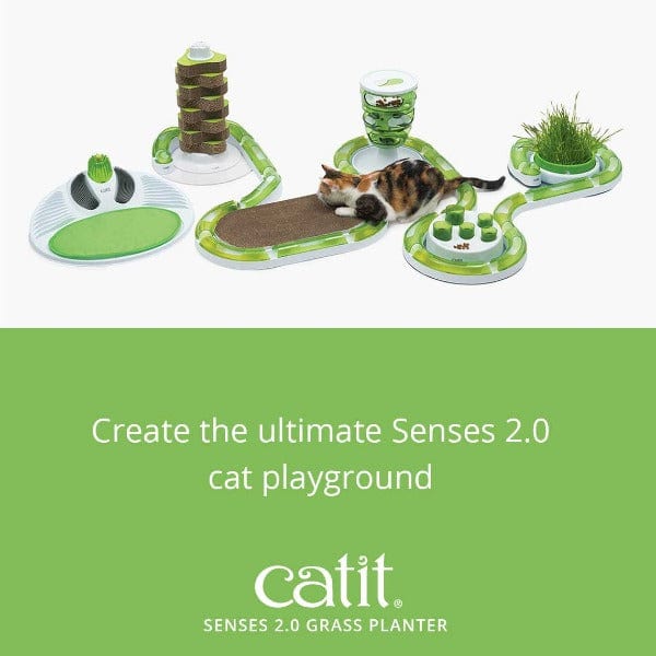 Catit Senses 2.0 Indoor Cat Grass Planter with Design Upgrades