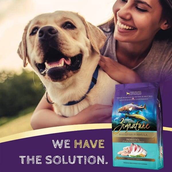 Zignature Dry Dog Food with Limited Ingredient Whitefish Formula for All Breeds and Life Stages