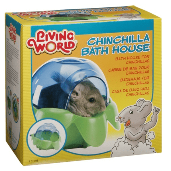 Living World Durable Chinchilla Bath House with Sphere Bottom