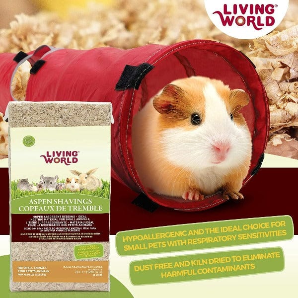 Living World High - Quality Aspen Shavings Bedding for Various Small Animals