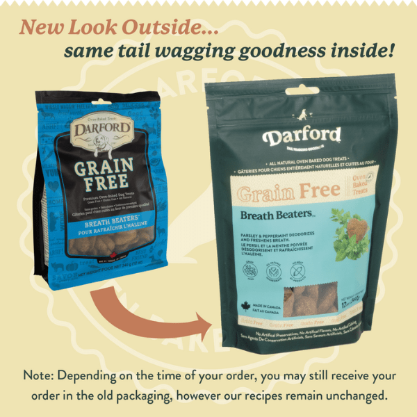 Darford Grain-Free, All-Natural Oven-Baked Dog Treats - Breath Beaters with Real Chicken