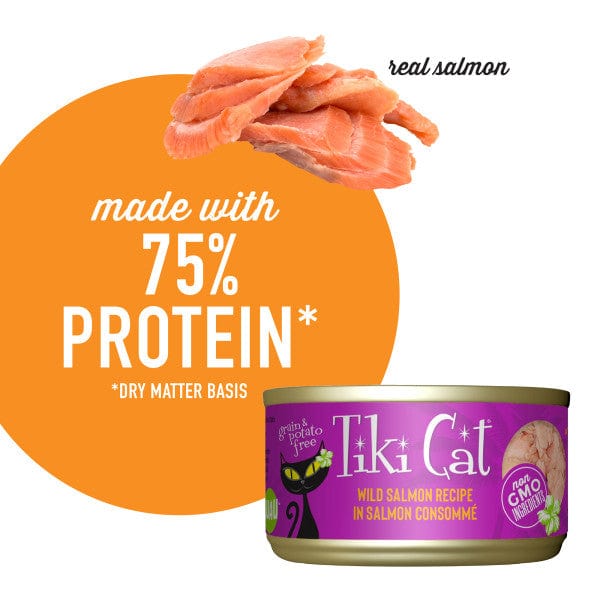 Tiki Cat Luau Premium Canned Cat Food with Wild Salmon Recipe