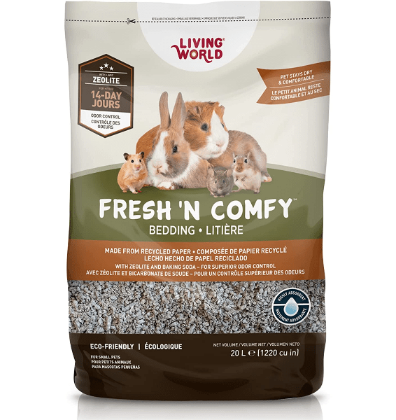 Living World Environmentally-Friendly Fresh and Comfy Bedding for Small Animals, Reptiles, Birds, and Cats in Tan Color