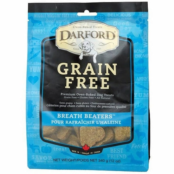 Darford Grain-Free, All-Natural Oven-Baked Dog Treats - Breath Beaters with Real Chicken