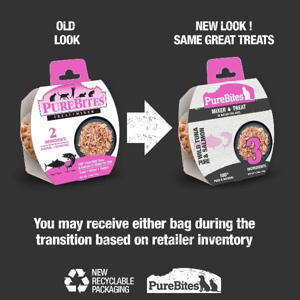 Purebites Premium Mixers for Cats: Delightful Wild Tuna and Salmon Blends