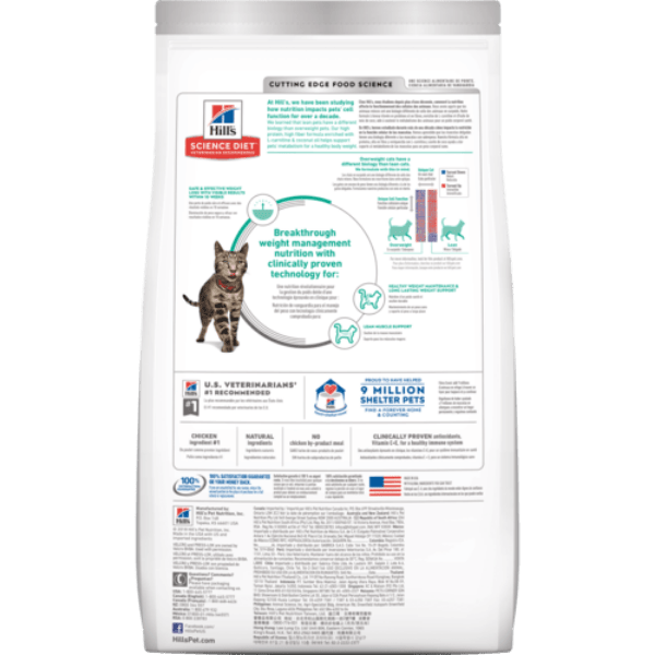Hill's Science Diet Dry Cat Food with Chicken Recipe for Adult Cats' Perfect Weight