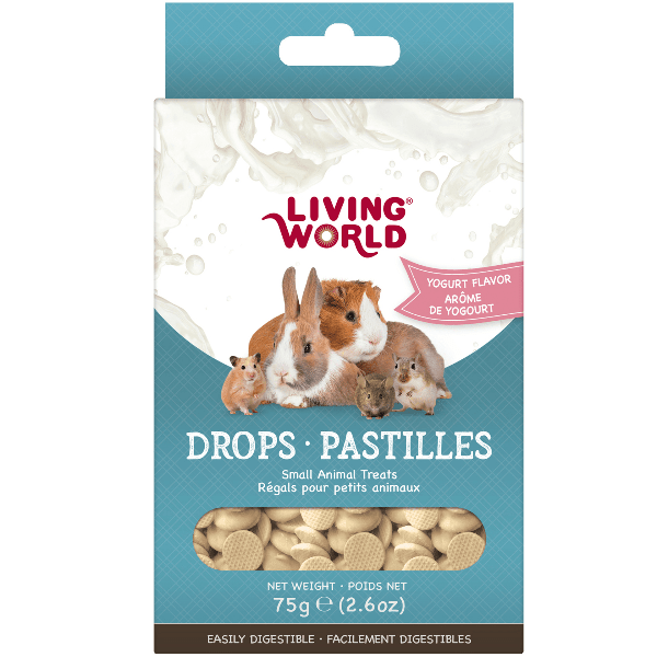 Living World Small Animal Yogurt Flavored Treat Drops - A Delicious Snack for Your Furry Friends
