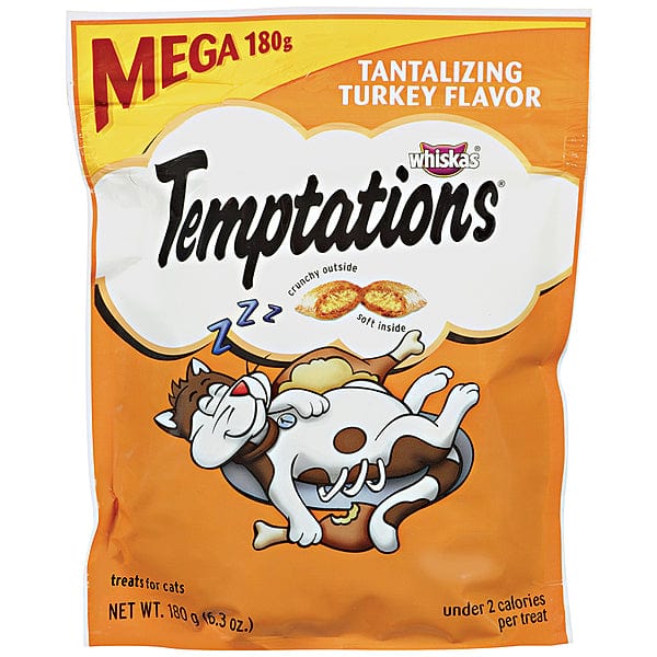 Temptations Irresistible Turkey Flavor Cat Treats, 180g Pack