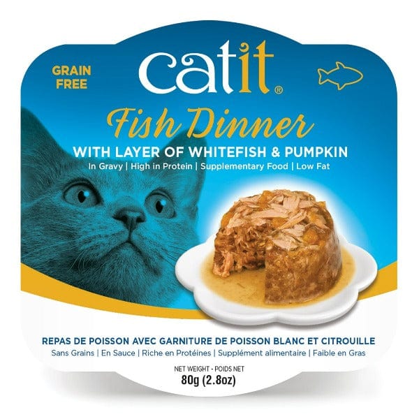 Catit Whitefish & Pumpkin Wet Cat Food - Fish Dinner for Your Feline