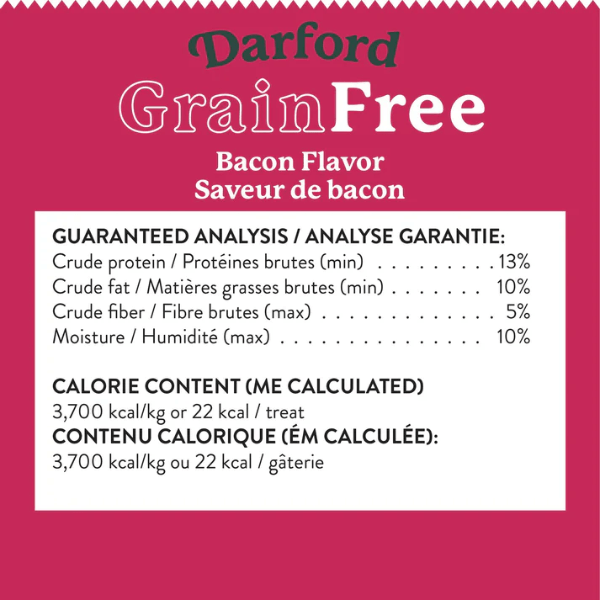 Darford Oven-Baked Grain-Free Dog Treats with Real Bacon Recipe