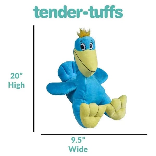 Tender-Tuffs Durable Big Shots Pelican Soft Plush Dog Toy