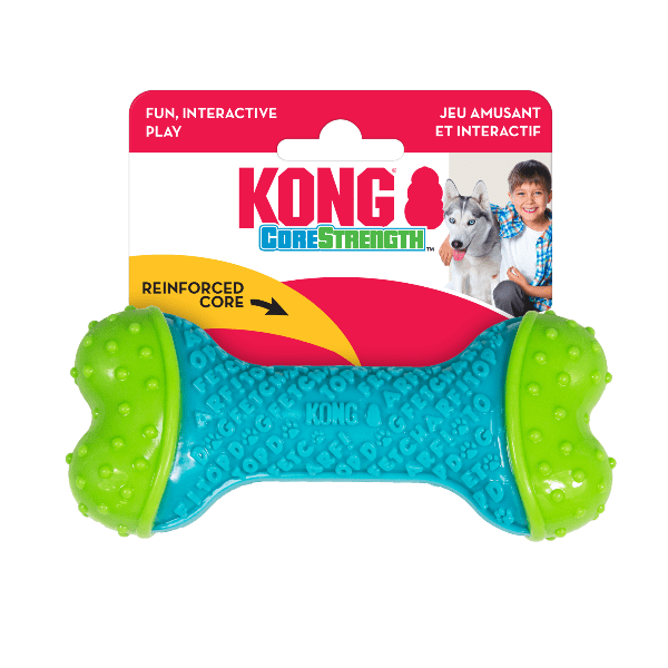 KONG Corestrength Durable Multilayered Bone-shaped Dog Chew Toy for Endless Play